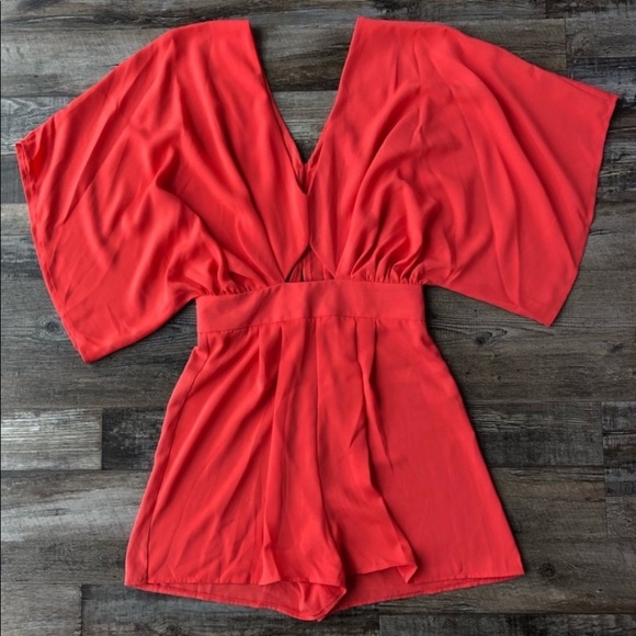 ASOS coral romper - Picture 3 of 3